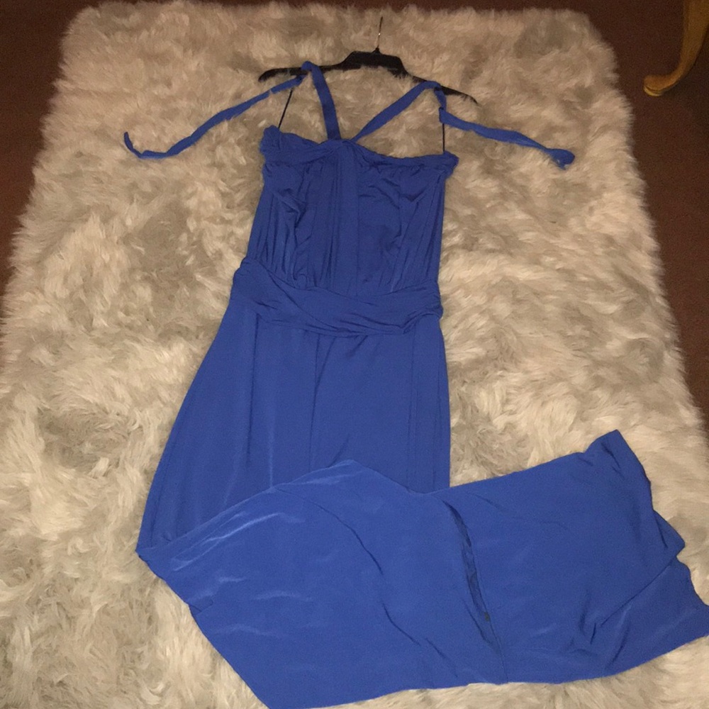 Blue jumpsuit